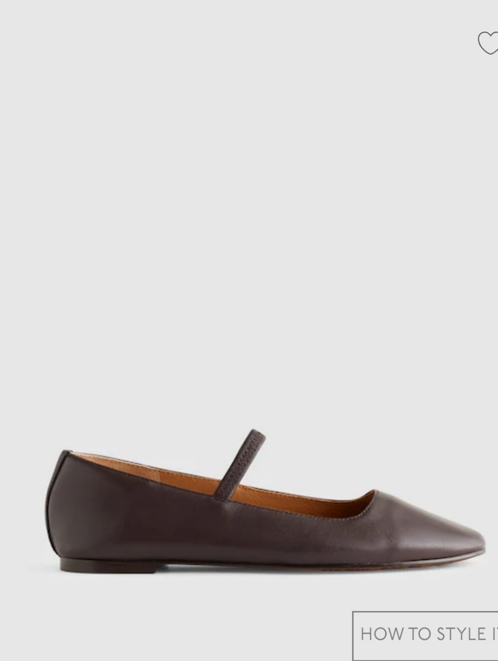 NWOT Madewell Women’s The Greta Ballet Flat $98 coffee bean Sz 8.5 - Picture 2 of 3